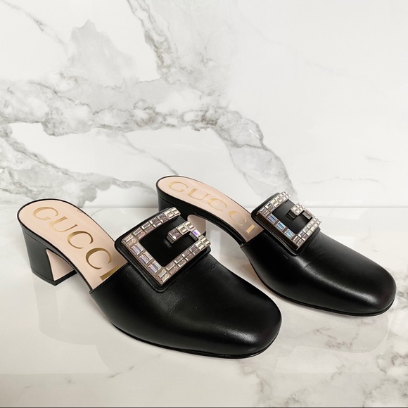 Gucci Shoes - 🎉HP🎉 NEW Gucci Madelyn Crystal G Mule